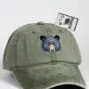 A hat with an animal on it