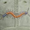 A close up of the back of a baseball cap