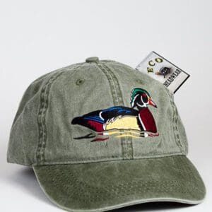 A duck hat with a price tag on it.