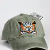 A hat with an owl on it's face.