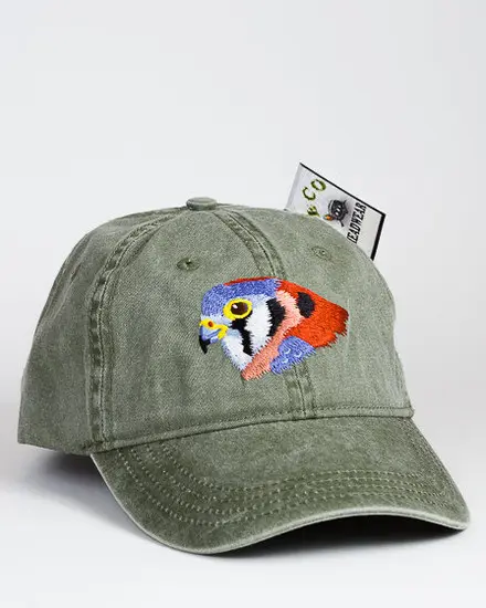A hat with a picture of a fish on it.