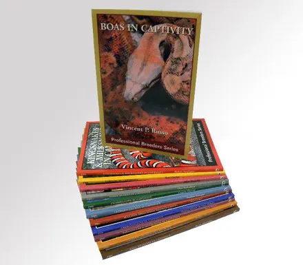 A stack of books with different colored covers.