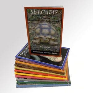 A stack of books with a turtle on the cover.