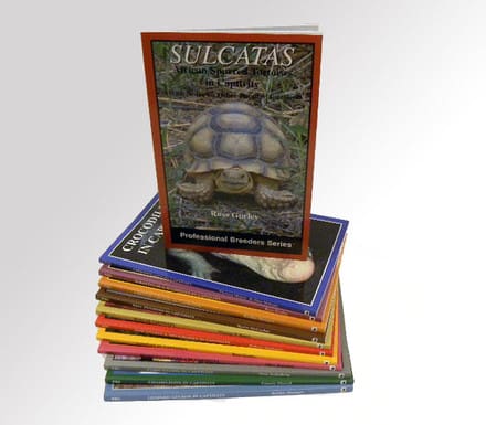 A stack of books with a turtle on the cover.