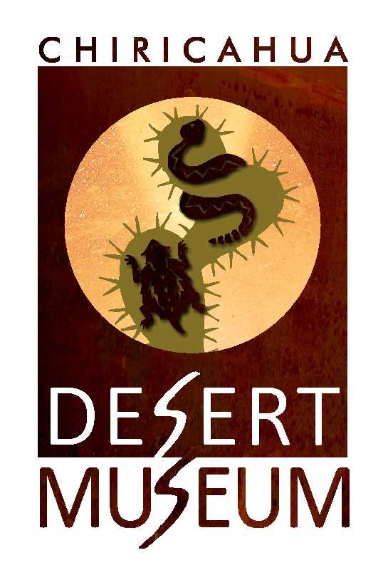 A desert museum logo with an image of a lizard and a scorpion.