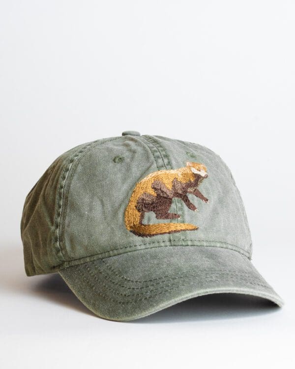 A hat with an animal on it