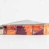 A close up of the corner of an open book