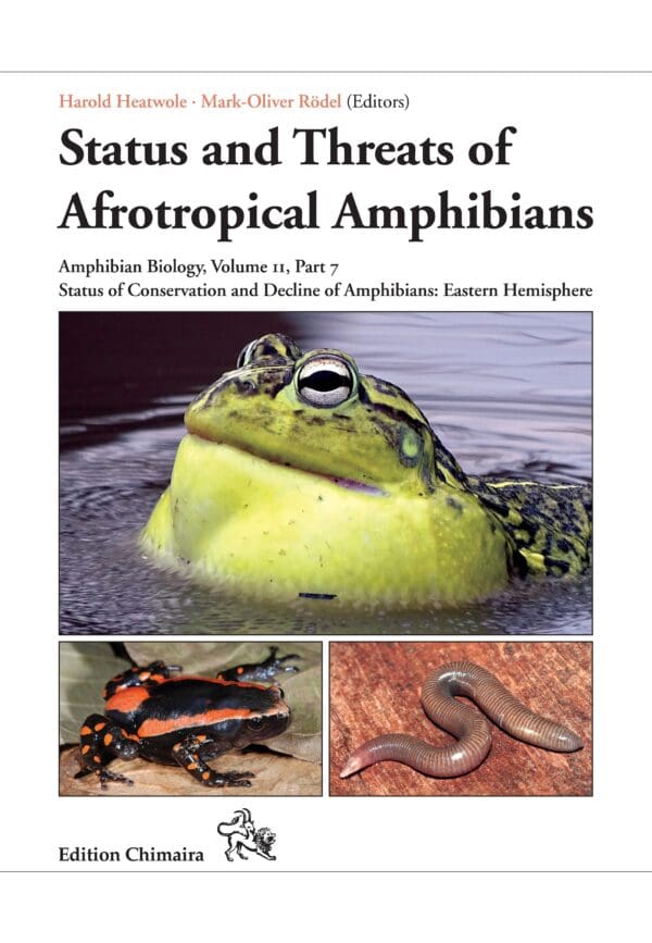 A book cover with an image of a frog and other animals.