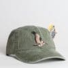A hat with an image of a duck on it.