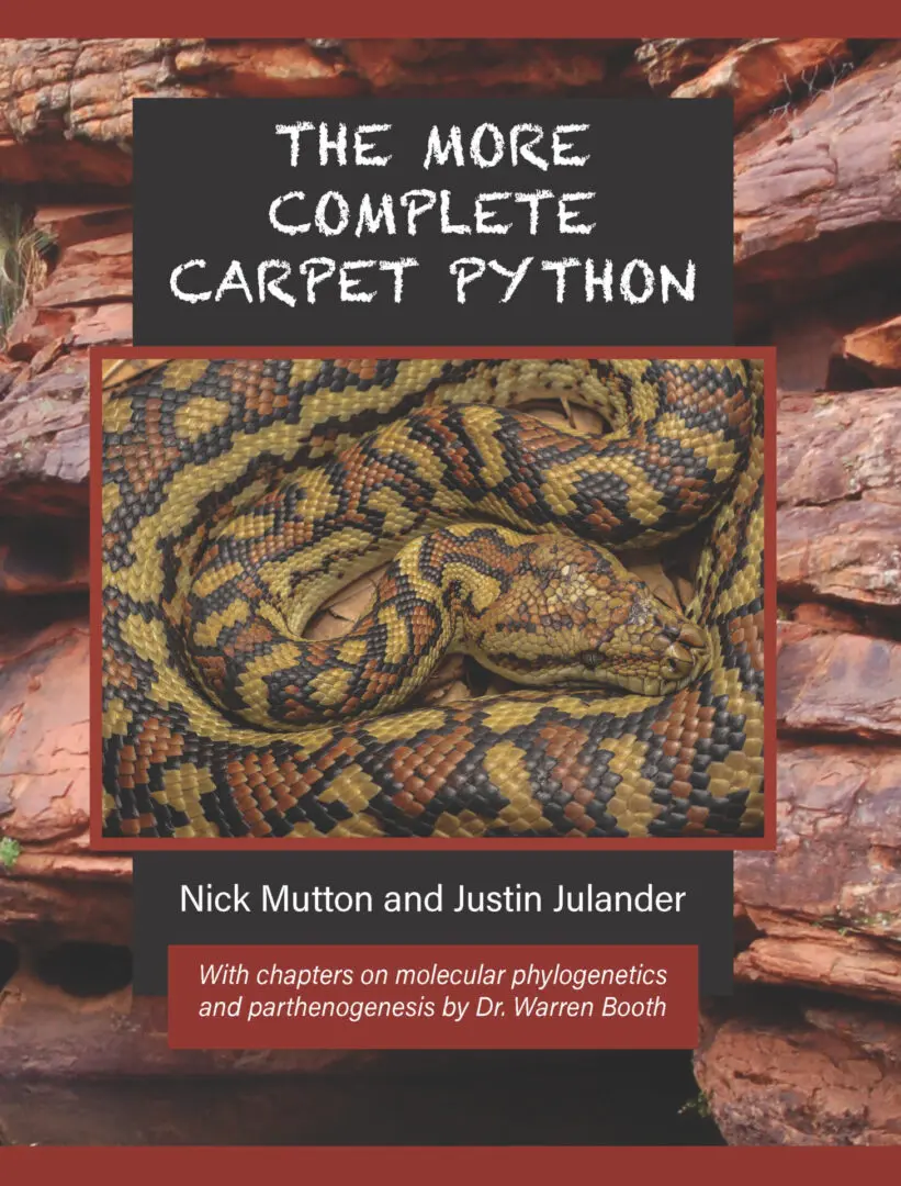 A book cover with a snake on it