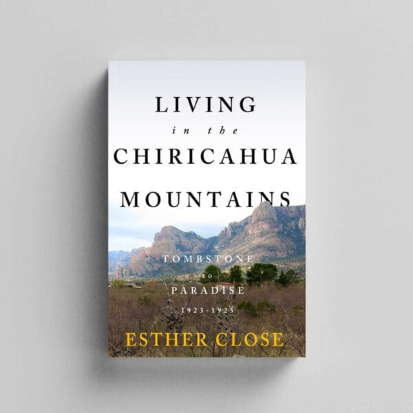 A book cover with an image of mountains.
